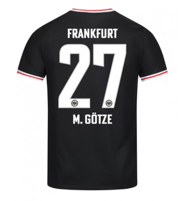 Eintracht Frankfurt Mario Gotze #27 Replika Udebanetrøje 2023-24 Kortærmet
